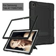 thumbnail image 2 of Dteck Case for Samsung Galaxy Tab A7 10.4" SM-T500 T505 (2020 Released) 10.4-inch,Shockproof Kickstand Armor 3-Layer Protection Rubber Hybrid PC Back without Screen Protector Cover,Black, 2 of 6