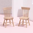 thumbnail image 3 of 3 Pcs Chaises de Maison de Poupée Meubles Chaises Miniatures Accessoires de Décoration de Maison de Poupée, 3 of 7