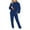 blue, variant on LNGOOR 2 Piece Outfits Lounge Sets for Women Casual Long Sleeve Crewneck Sweatshirt and Sweatpants Tracksuit Loungewear Ladies Clothes