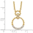 thumbnail image 3 of 14K Yellow Gold Lab Grown Diamond Si1/Si2, G H I, Necklace (18 X 13.7) Made In India pm9123-024-ylg-18, 3 of 5