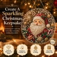 thumbnail image 6 of Christmas Pearl Diamond Art Hanging Ornament Kit,Santa Sun Catcher Ornament | 10in Shaped Acrylic & Pearl Diamond Art Kit for Adult Beginner,Christmas Home Decor Gift for Home Door Wall Decor, 6 of 11