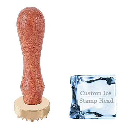 Custom Ice Stamp with Stainless Steel Wooden Handle – BARSOUL BARTENDING