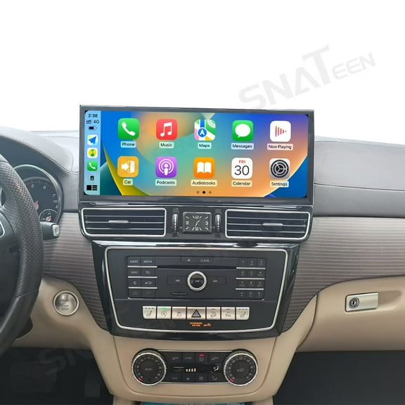 15.8 inch Carplay Screen Radio Multimedia Player for Mercedes Benz GLE/GLS 2015 2016 2017 2018 Models Universal Car Navigation GPS Upgrade Headunit Android Display Video 1080P Replace System