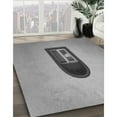 thumbnail image 2 of Ahgly Company Indoor Round Patterned Gray Cloud Gray Area Rugs, 8' Round, 2 of 6
