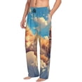 thumbnail image 2 of Daiia Cloud Sleeping Cat Men's Sleep Pant with Pockets and Drawstring,Pajama Pants-Small, 2 of 9