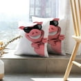 thumbnail image 6 of LALILO Throw Pillow Covers Fun Pig Pig Cartoon Pink Agriculture Cushion Cover 18" x 18", 4284 Pack, 6 of 6