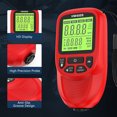 thumbnail image 3 of yeacher HW400S Multi-Language Paint Thickness Gauge with Calibration Sheets, Red ABS Coating Tester for Automotive Use, 0-2000um Range, High Precision 1um Resolution, 3 of 6