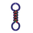 thumbnail image 6 of Rope and Rubber Double Sided Dog Tug Toy 12.75" Long for Medium to Larger Breeds (One Discounted Toy - Random Color), 6 of 9