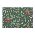 thumbnail image 7 of Yayeee Bath Rug for Bathroom Floor Non Slip Rectangle Fluffy Soft Absorbent Mat, 16"x24", Christmas Candy Cane, 7 of 7