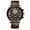 Brown Leather Strap_Rose Gold, variant on Men's Multifunction Sports Watch – Waterproof, Luminous Dial, Quartz Movement