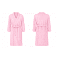 thumbnail image 4 of USBD Post Mastectomy Robe With Inside Drain Pockets Women Recovery Bathrobe (Pink,Large), 4 of 9