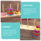thumbnail image 5 of EeaseMX 1 juego de torre de madera apilable de Hanoi para niños, juguete educativo de torre de Hanoi apilable., 5 of 8