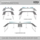 thumbnail image 4 of Set organizador de armario ajustable y apilable Spicy Shelf, 2 unidades, 4 of 9