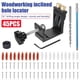 thumbnail image 4 of Kit de 45 Plantillas para Agujeros, Brocas para Espigas, Tornillos para Carpintería, Guías para Carpintería, Herramienta para Ángulos de Unión, Localizador de Carpintería, A, 4 of 6