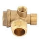 thumbnail image 1 of Heaveant Válvula de retención del compresor de Aire, Herramienta de Conector de Tubo de válvula de retención roscada Macho de compresor de Aire de latón de 3 Puertos, 1 of 14