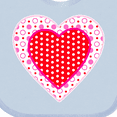 thumbnail image 4 of Inktastic Valentine Red Heart with Dots Boys or Girls Baby Bib, 4 of 4