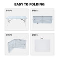 thumbnail image 3 of 6ft Folding Table, Portable Plastic Table for Camping, Picnics, Parties, High Load Bearing Foldable Table White, 3 of 7