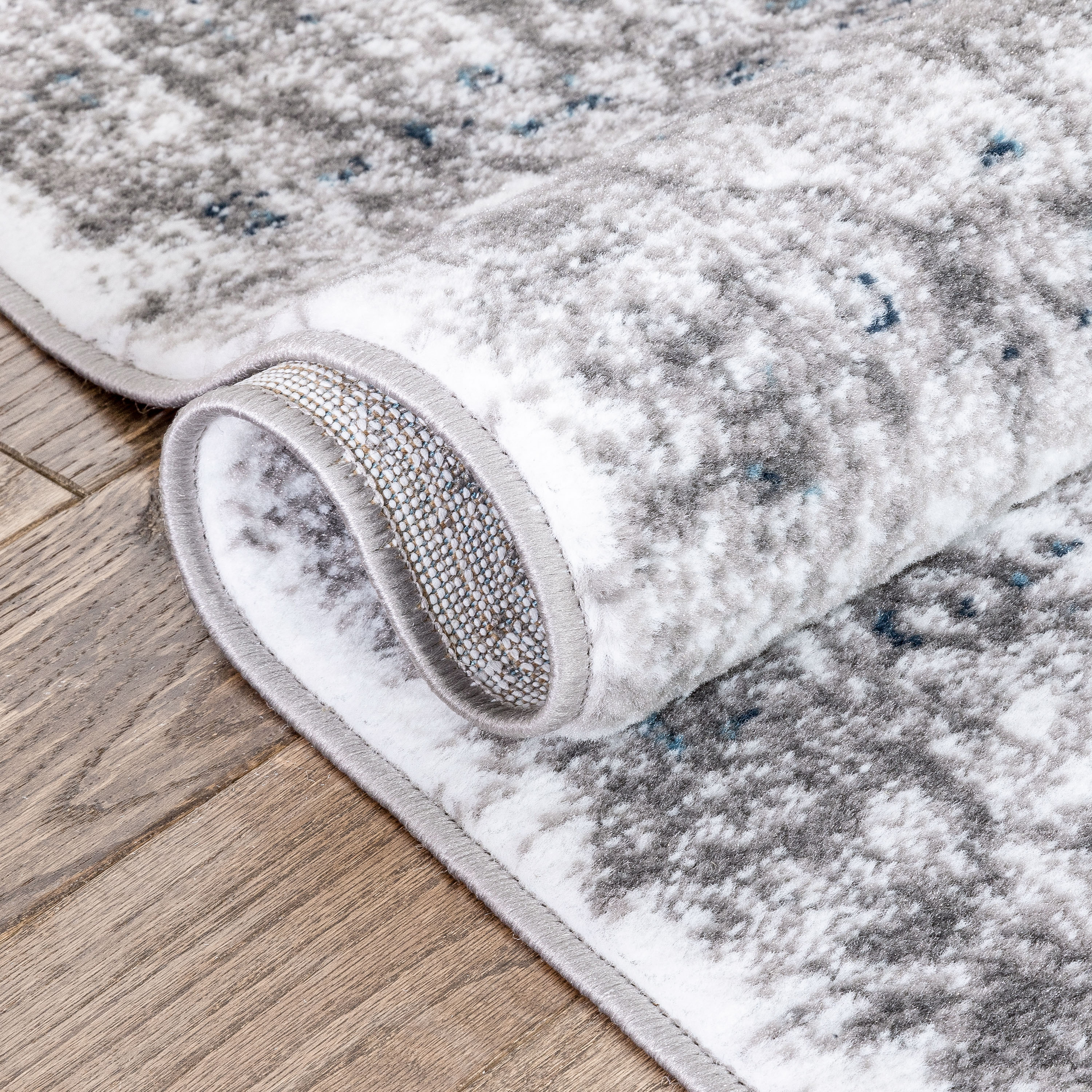 Well Woven Tresse Ivory Grey Traditional Oriental Medallion Floral Runner Rug 2x7 (2'3" x 7'3")