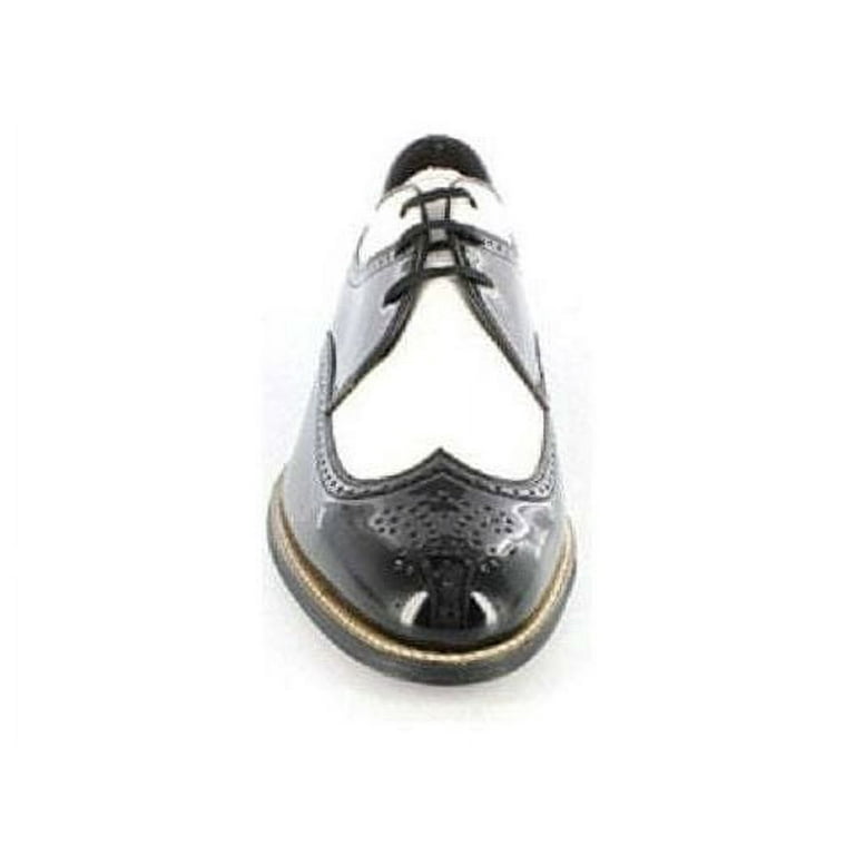 Stacy Adams Men s Shoes Dayton Black White Wingtip Oxford Leather