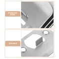thumbnail image 4 of MasteelfCA 4 Pcs Plaques de Porte à Pêne Dormant Plaques de Couverture en Acier Inoxydable (D-keyhole), 4 of 8