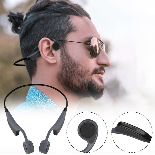Auricular inalámbrico Bluetooth Auricular osteoconductivo Gancho para la oreja Auricular deportivo Auricular comercial