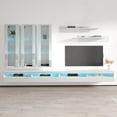 thumbnail image 5 of Meble Furniture Fly E3 35TV Wall Mounted Floating Modern Entertainment Center White, 5 of 5