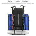 thumbnail image 2 of SHANNA 70L Waterproof Hiking Camping Backpack with Rain Cover Camping Rucksack Lightweight Hunting Rucksack,Black, 2 of 8