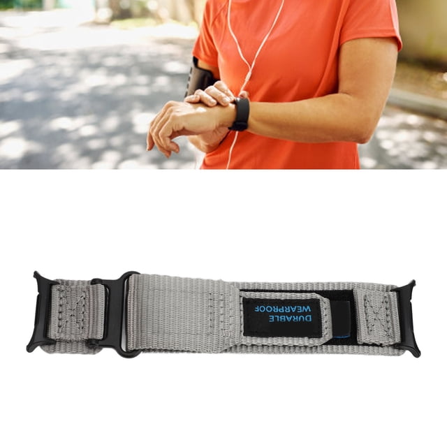 Nylon Band for Galaxy Watch 7 Ultra 47mm, Adjustable Hook and Loop Fastener Replacement Strap with Seamless Design, Gifts for Running, Working, and Sleep Monitoring. Crafted with