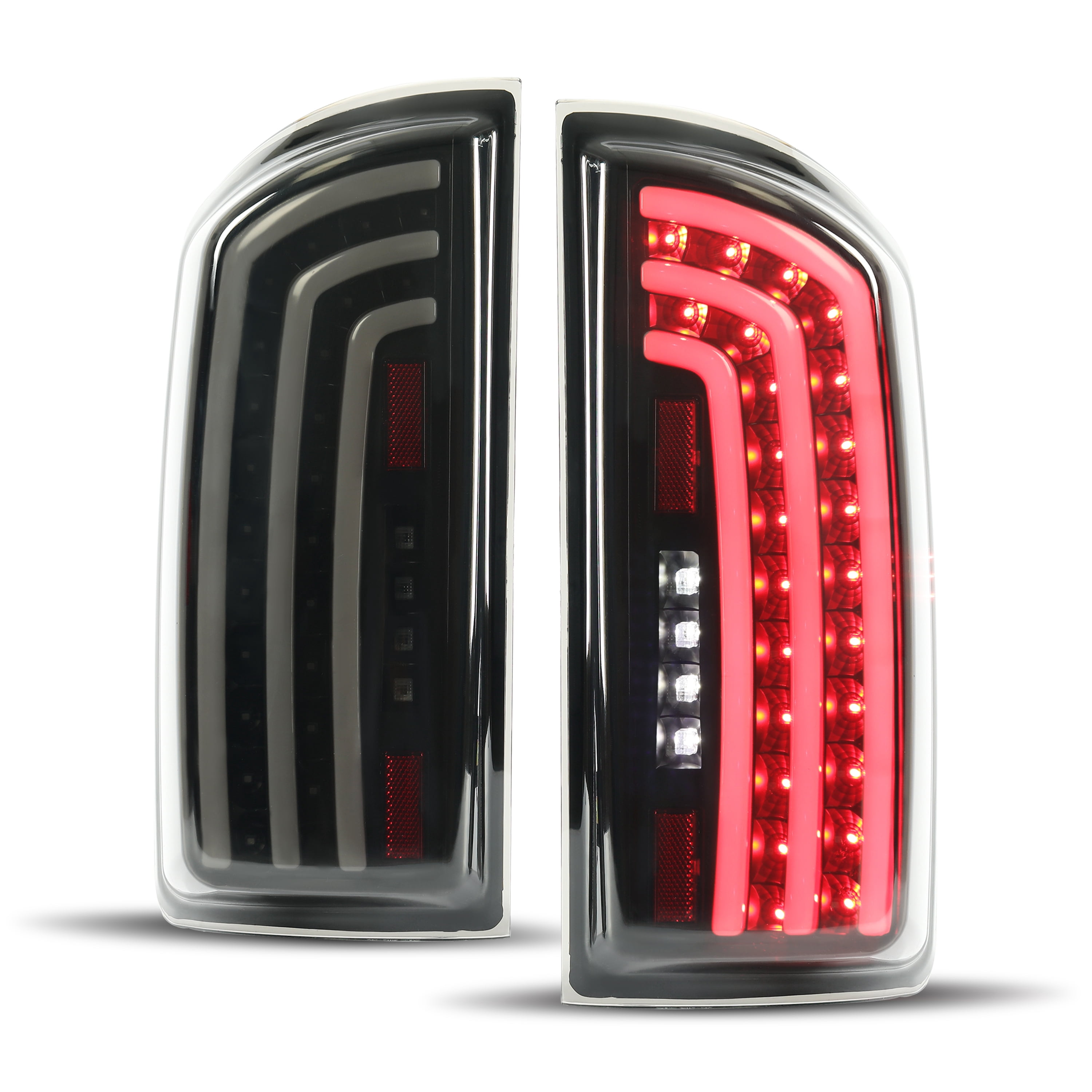 KOJEM LED Tail Light for 07 08 Dodge Ram 1500 07 08 09 Dodge Ram 2500 3500 Pair Taillight Smoke Lens