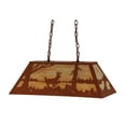 thumbnail image 6 of Meyda Tiffany 15276 Long Deer At Lake 6 Light 33" Wide Linear Pendant - Earth, 6 of 7