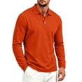 thumbnail image 3 of Mfakffe Men's Polo Shirt Long Sleeve Golf Shirts Quick Dry Lightweight 3-Button Performance Work Fishing Athletic, 3 of 5