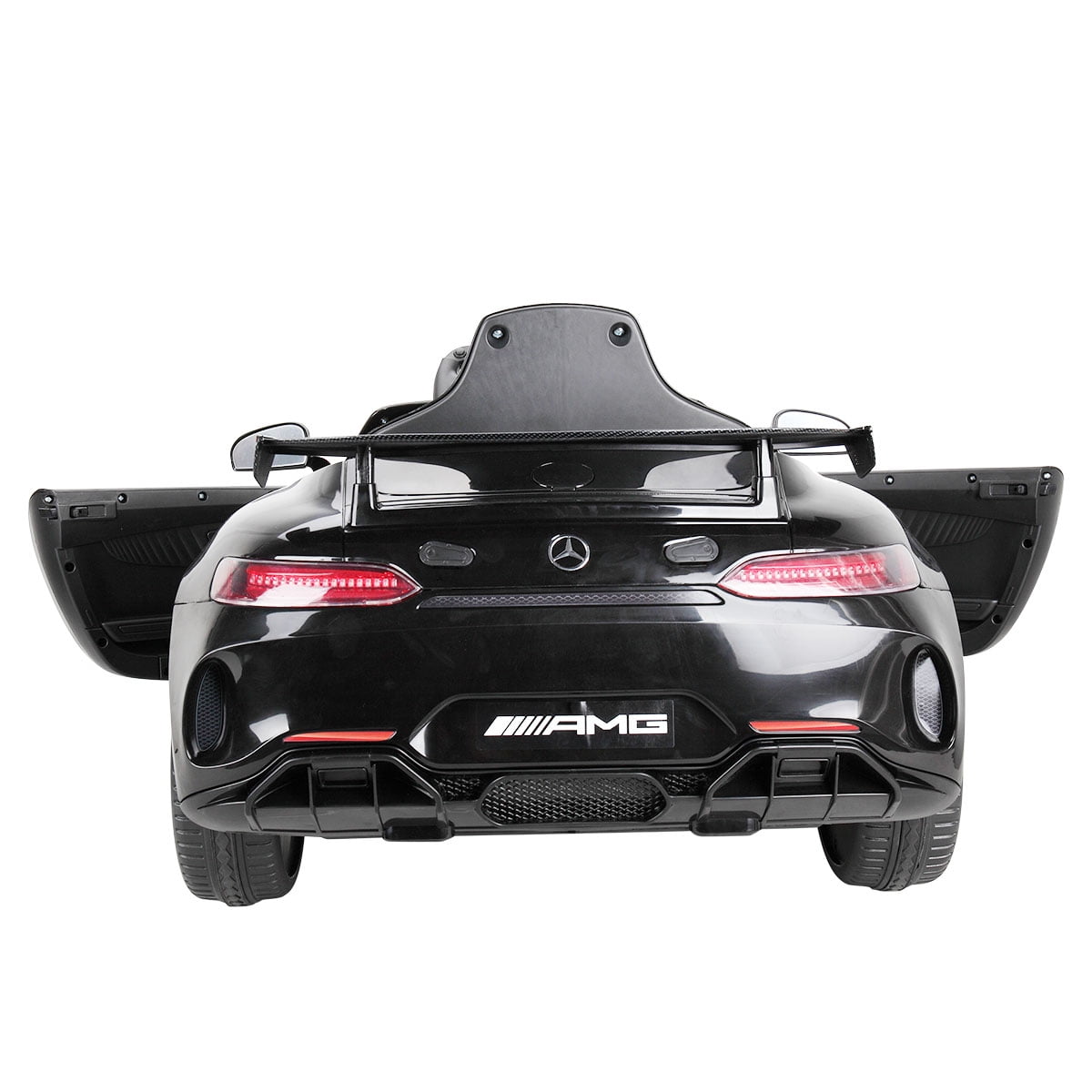 CIPACHO 12V Battery-Powered Ride On Car for Kids, Double Door Electric Vehicle for Boys Girls, with Remote Control LED Lights Music, Injection Black CIPACHO 12V Battery-Powered Ride On Car for Kids, Double Door Electric Vehicle for Boys Girls, with Remote Control LED Lights Music, Injection Black