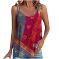 thumbnail image 2 of Boovnll Camisole Débardeurs pour Femmes, Débardeur d'Été Ample Décontracté Mode Imprimé Col Rond, Débardeur pour Femmes, Débardeur à Bretelles Spaghetti,, 2 of 4
