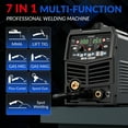 thumbnail image 3 of GZ GUOZHI 110V/220V 200A MIG Welder, 7 in 1 Multi-Process Welding Machine, Gas MIG/MAG, Gasless Flux Core MIG, Lift TIG, Stick, Spot Welding, Spool Gun, 3 of 10