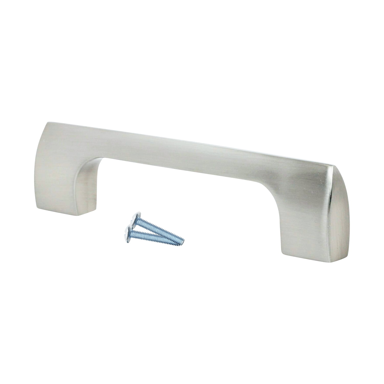 25x Euro Bridge Style 3-3//4/" Centers Chrome Black Cabinet Pull Handle 5-1//32/"