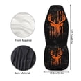 thumbnail image 7 of XYZCANDO Deer Car Front Seat Covers Breathable Orange Camo Car Seat Cover for Front Seats Set of 2 Elastic Polyester Removable Automotive Accessories for Cars Sedans and SUVs, 7 of 7