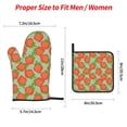 thumbnail image 2 of Balery Hand Drawn Strawberry Pattern Oven Mitts and Pot Holders 4 pcs Set, Kitchen Oven Glove High Heat Resistant 500℉ Oven Mitts with Non-Slip Silicone Surface, 2 of 6