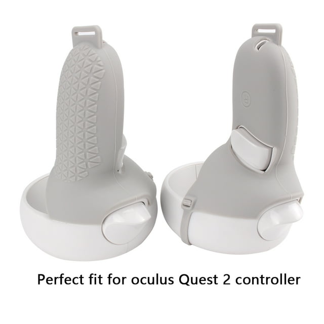 VR Handle Cover Silicone VR Glass Cover Half Handle Cover Silicone VR Controller Accessory Replacement for Oculus Quest 2, Grey