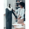 thumbnail image 6 of CL.HPAHKL Female Mannequin Torso Manikin Dress Form 49.6-63.4 Inch Height Adjustable Female Dress Model Display Torso Body Tripod Stand Clothing Forms,Black, 6 of 7