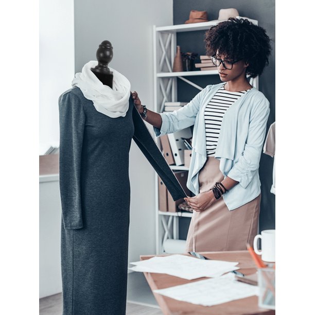 Topcobe Female Mannequin Torso Dress Form Manikin Body Model with Tripod Wood Stand 51.2-66 Adjustable Height, Beige Topcobe Female Mannequin Torso Dress Form Manikin Body Model with Tripod Wood Stand 51.2-66 Adjustable Height, Beige