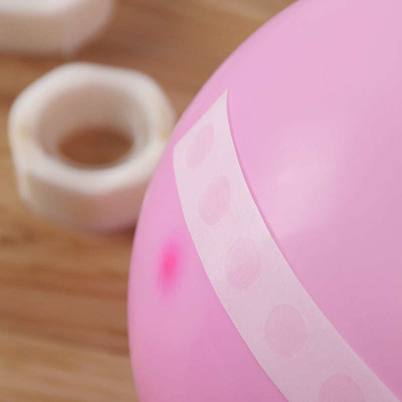 Idiytip 100Pcs Double-Adhesive Balloon Dots Foam Acrylic Transparent Waterproof Sided Sticky Pads