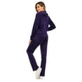 thumbnail image 6 of DODOING Women's Athletic Clothing Sets Velvet Tracksuit Sweatshirts Sweatpants Tracksuits 2Pcs Hoodie and Sweatpants Solid Jogging Suits, 6 of 6