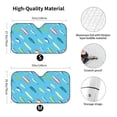 thumbnail image 5 of Yiaed Different Color Fishing Bait Print Car Windshield Sunshade Front Auto Car Front Window Sun Shade Foldable Sun Visor Shield Cover Auto Accessories for Sedan SUV Truck-Small, 5 of 5