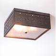 thumbnail image 2 of Irvins Country Tinware Irvin's Country Tinware Square Ceiling Light with Chisel Kettle Black, 2 of 3