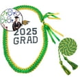 thumbnail image 1 of Dvruxg Graduation Leis 2025 Graduation Ribbon Lei Double Braided Necklace Handmade Congrats Graduates Money Leis, 1 of 3