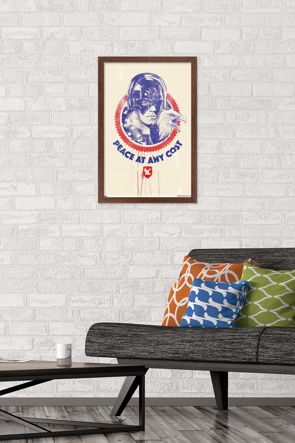 DC Comics TV Peacemaker - Peace at Any Cost Wall Poster, 14.725" x 22.375" Framed