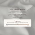 thumbnail image 5 of Bioweaves 100% Organic Cotton Body Pillow Cover for Body Pillowcases 300 Thread Count Soft Sateen Weave GOTS Certified with Zipped Closure - 21" x 54", Silver, Pack of 2, 5 of 9