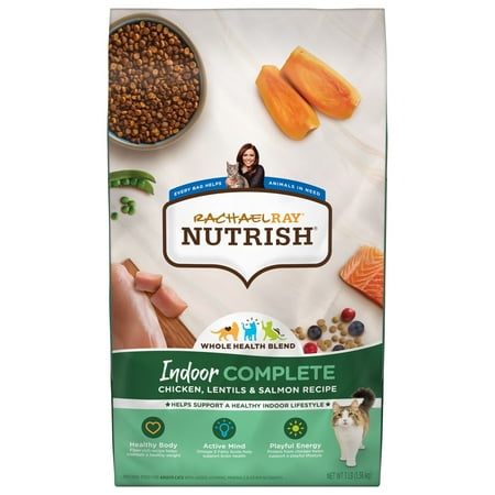 UPC: 0071190003607 | Rachael Ray Nutrish Indoor Complete Natural Dry Cat Food  Chicken with Lentils & Salmon Recipe  3 lbs