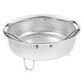 thumbnail image 4 of Steaming Basket Drain Basket 22 cm Metal Steamer Insert With Handle Stainless Steel Steamer Basket Rice Cooker Steamer Plate For Food Steaming Cooling And Roasting Cooking Silver, 4 of 8