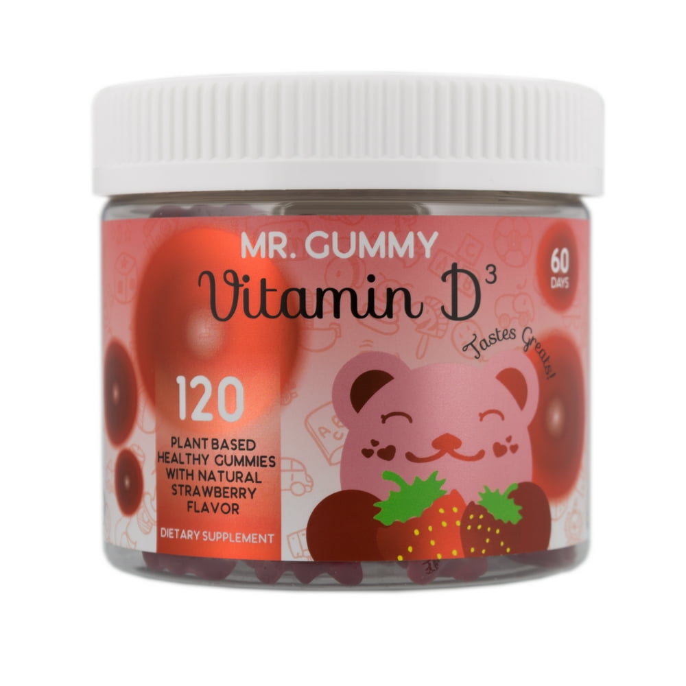 Mr Gummy Vitamins D3 Dietary Supplement Chewable Treats With Tasty